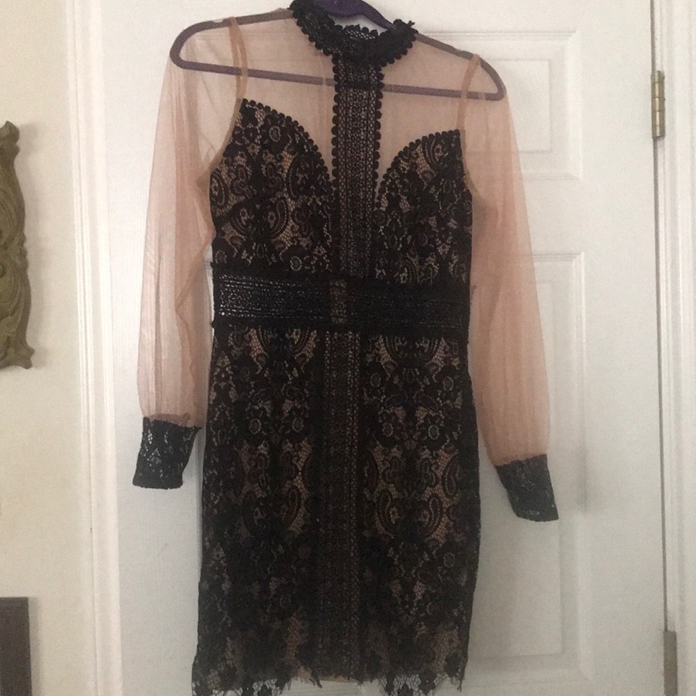 Black lace dress